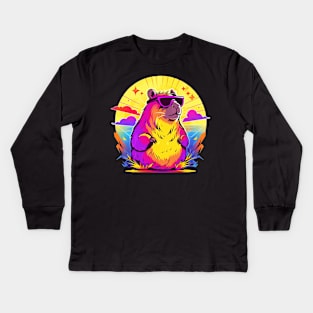 capybara Kids Long Sleeve T-Shirt